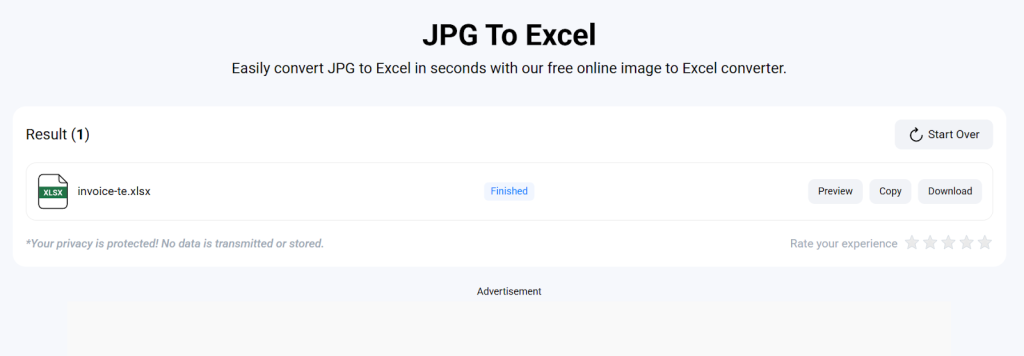 Why JPG to Excel Conversion Matters in Preparing Data for AI Workflows JPG to Excel Conversion